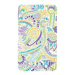 Purple, Green, Yellow Hippie Flowers Pattern, Zz0104, Memory Card Reader (rectangular) by Zandiepants