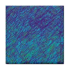 Blue Pattern Tile Coasters