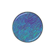 Blue Pattern Hat Clip Ball Marker (10 Pack)