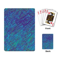 Blue Pattern Playing Card