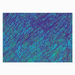 Blue Pattern Large Glasses Cloth (2-side)