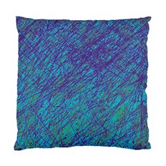 Blue Pattern Standard Cushion Case (one Side) by Valentinaart