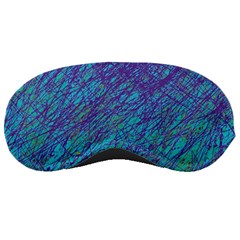 Blue Pattern Sleeping Masks by Valentinaart