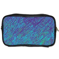 Blue Pattern Toiletries Bags