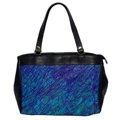 Blue Pattern Office Handbags