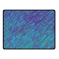 Blue Pattern Fleece Blanket (small)