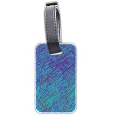 Blue Pattern Luggage Tags (two Sides)