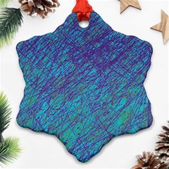 Blue Pattern Ornament (snowflake) 