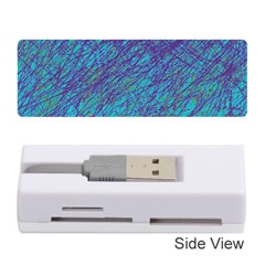 Blue Pattern Memory Card Reader (stick)  by Valentinaart