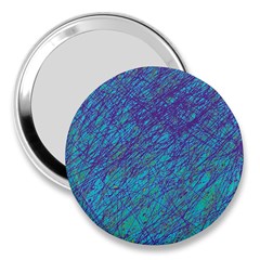 Blue Pattern 3  Handbag Mirrors