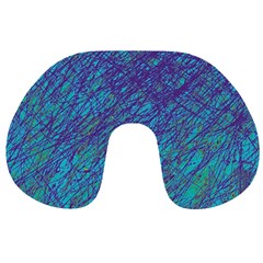 Blue Pattern Travel Neck Pillows