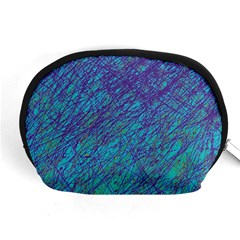 Blue Pattern Accessory Pouches (medium) 