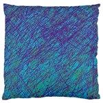 Blue pattern Standard Flano Cushion Case (Two Sides) Front