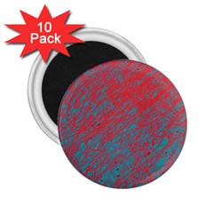 Red And Blue Pattern 2 25  Magnets (10 Pack) 