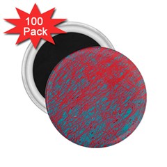 Red And Blue Pattern 2 25  Magnets (100 Pack) 