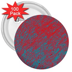 Red And Blue Pattern 3  Buttons (100 Pack) 