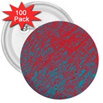 Red and blue pattern 3  Buttons (100 pack)  Front