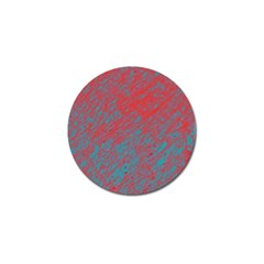 Red And Blue Pattern Golf Ball Marker (4 Pack)