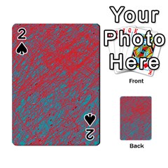 Red And Blue Pattern Playing Cards 54 Designs 