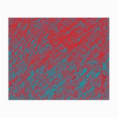 Red And Blue Pattern Small Glasses Cloth (2-side)