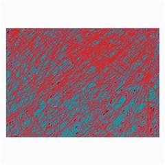 Red And Blue Pattern Large Glasses Cloth