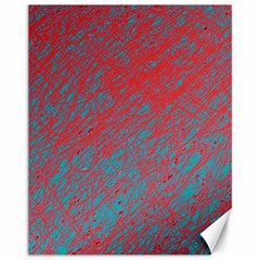 Red And Blue Pattern Canvas 11  X 14  