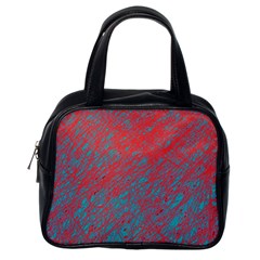 Red And Blue Pattern Classic Handbags (one Side) by Valentinaart