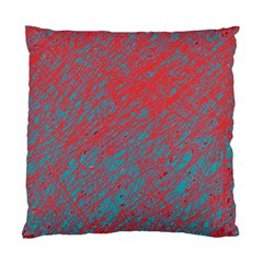 Red And Blue Pattern Standard Cushion Case (one Side)