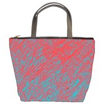 Red and blue pattern Bucket Bags Front