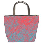 Red and blue pattern Bucket Bags Back