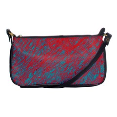 Red And Blue Pattern Shoulder Clutch Bags