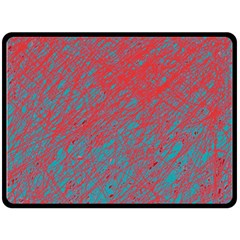 Red And Blue Pattern Fleece Blanket (large) 