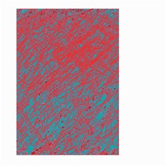 Red And Blue Pattern Large Garden Flag (two Sides) by Valentinaart