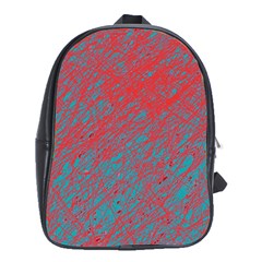 Red And Blue Pattern School Bags (xl) 