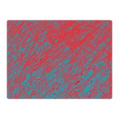 Red And Blue Pattern Double Sided Flano Blanket (mini) 