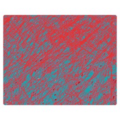 Red And Blue Pattern Double Sided Flano Blanket (medium) 