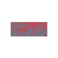 Red And Blue Pattern Satin Scarf (oblong)