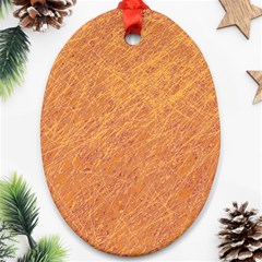 Orange Pattern Ornament (oval) 