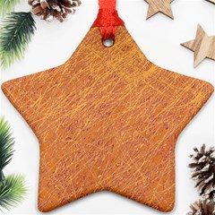 Orange Pattern Ornament (star) 