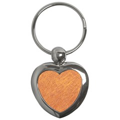 Orange Pattern Key Chains (heart)  by Valentinaart