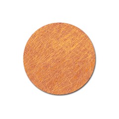 Orange Pattern Magnet 3  (round)