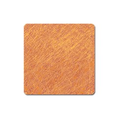 Orange Pattern Square Magnet