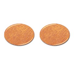 Orange Pattern Cufflinks (oval)