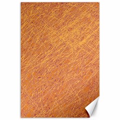 Orange Pattern Canvas 12  X 18  