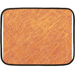 Orange Pattern Fleece Blanket (mini)