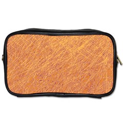 Orange Pattern Toiletries Bags 2-side