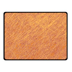 Orange Pattern Fleece Blanket (small) by Valentinaart