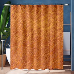 Orange Pattern Shower Curtain 60  X 72  (medium)  by Valentinaart