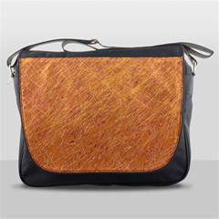 Orange Pattern Messenger Bags