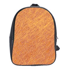 Orange Pattern School Bags (xl) 